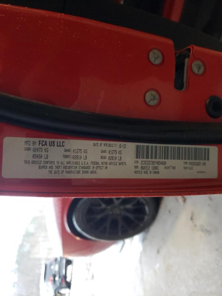 Photo 10 from auction – 2015 DODGE CHALLENGER with VIN 2C3CDZC92FH854660