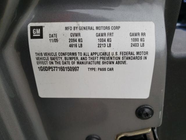 Photo 10 from auction – 2006 CADILLAC CTS HI FEA with VIN 1G6DP577160150997