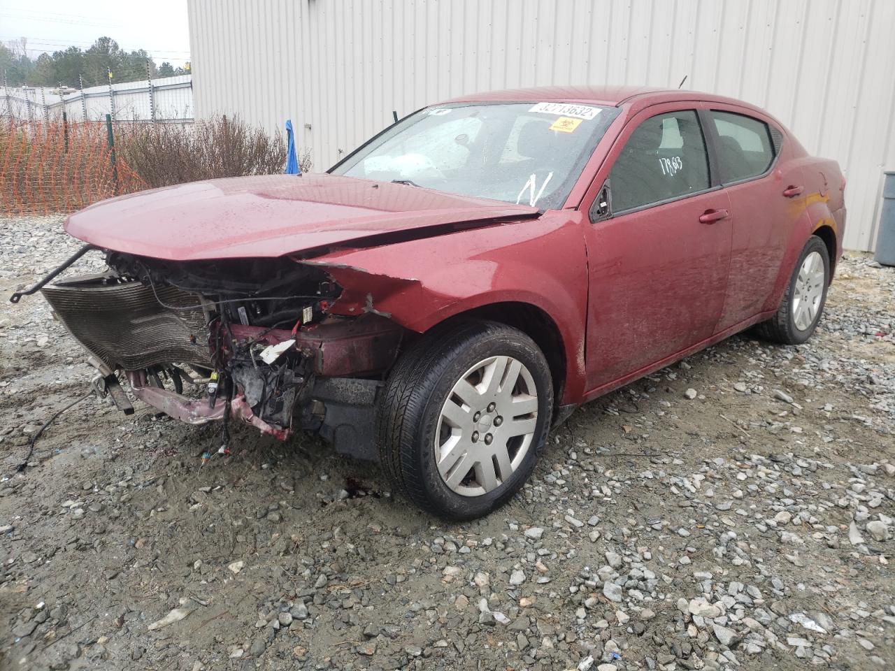 Photo 2 from auction – 2014 DODGE AVENGER SE with VIN 1C3CDZAB5EN215202