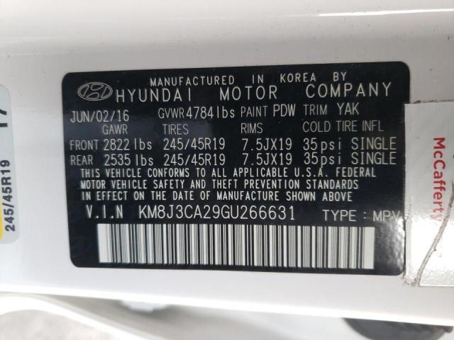 Photo 10 from auction – 2016 HYUNDAI TUCSON LIM with VIN KM8J3CA29GU266631