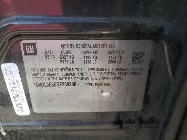 Photo 10 from auction – 2013 BUICK LACROSSE with VIN 1G4GL5E36DF269298