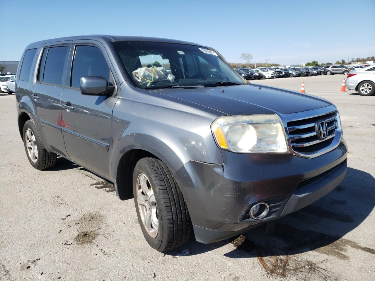 HONDA PILOT EX 2012 with VIN 5FNYF3H47CB009522 - Photo from auction