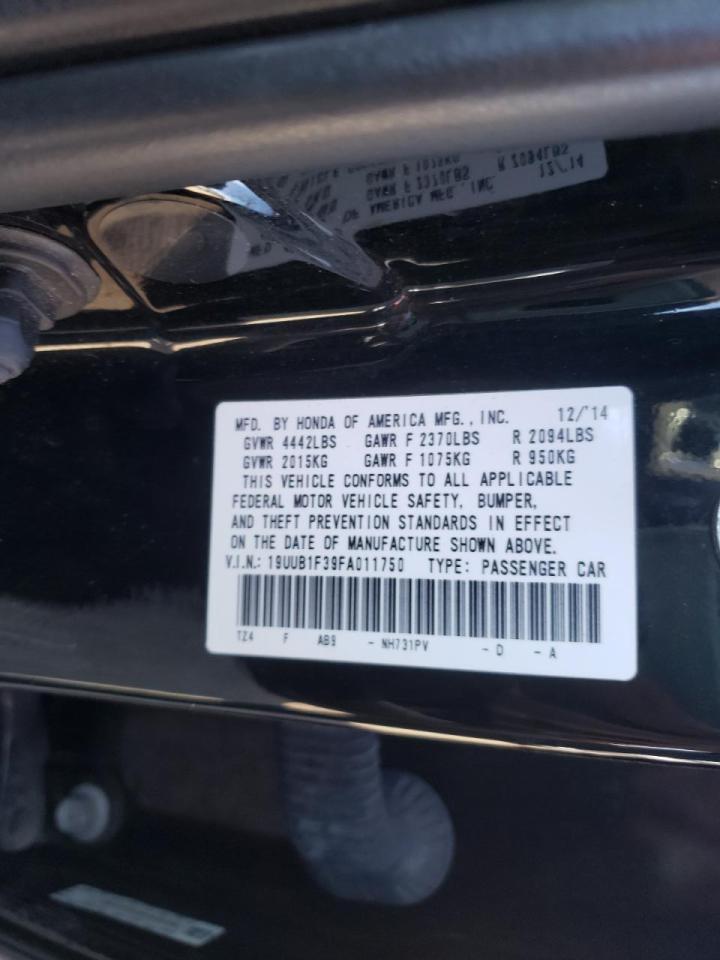 Photo 10 from auction – 2015 ACURA TLX with VIN 19UUB1F39FA011750