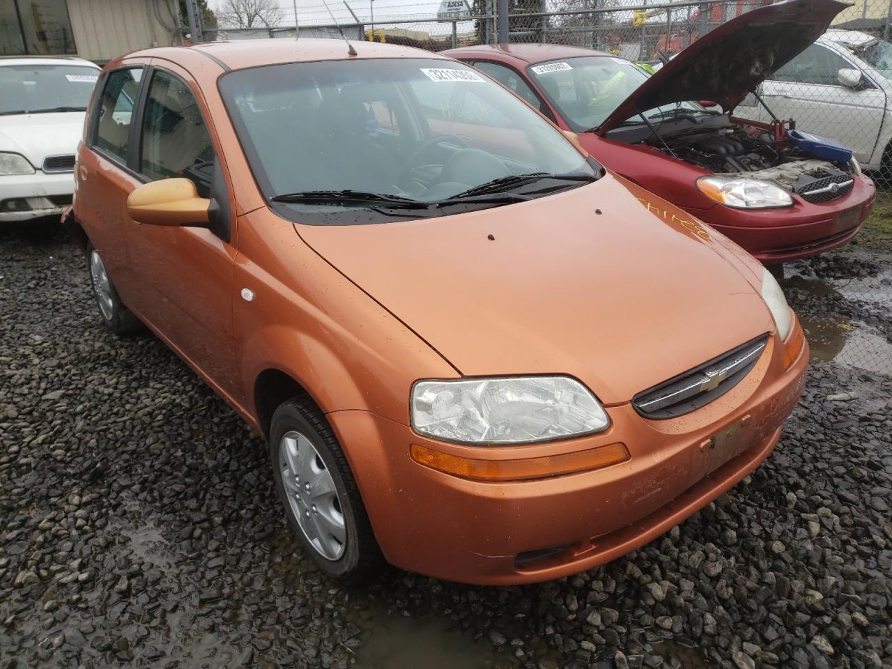 CHEVROLET AVEO BASE 2006 with VIN KL1TD66616B636995 - Photo from auction