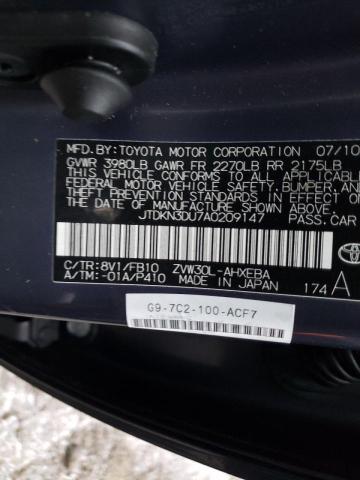 Photo 10 from auction – 2010 TOYOTA PRIUS with VIN JTDKN3DU7A0209147