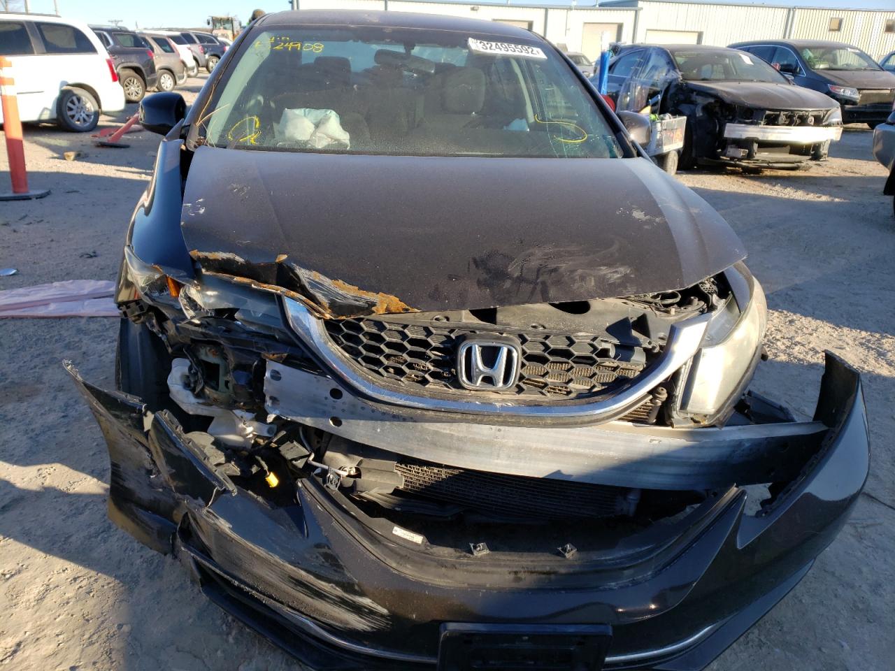 Photo 9 from auction – 2013 HONDA CIVIC LX with VIN 2HGFB2F5XDH524908