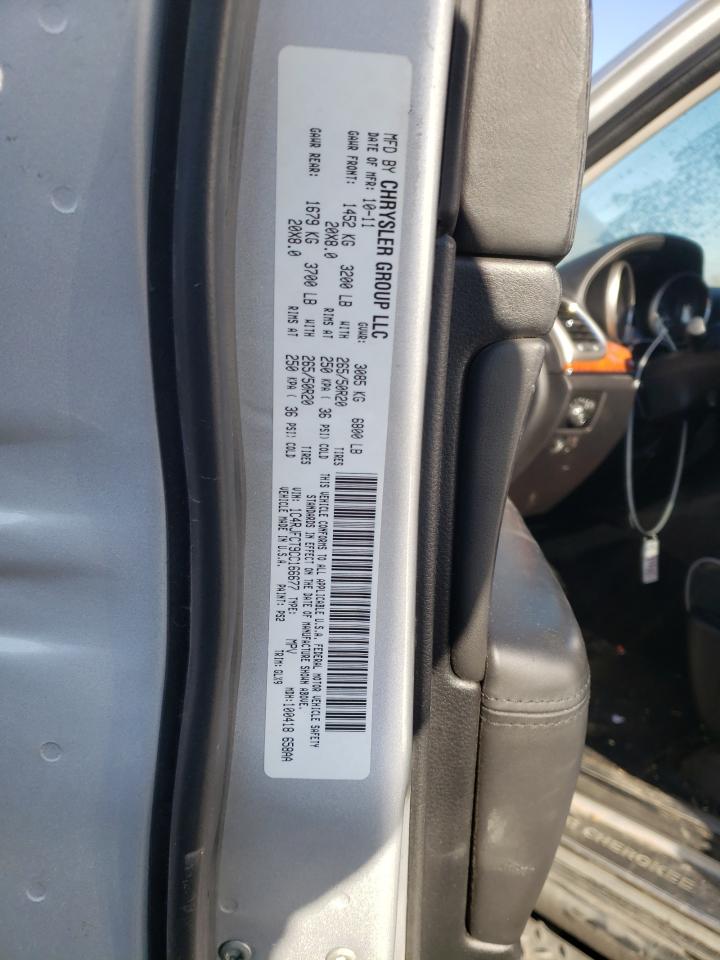 Photo 10 from auction – 2012 JEEP GRAND CHER with VIN 1C4RJFCT9CC166677