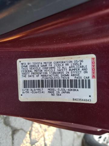 Photo 10 from auction – 1996 TOYOTA TERCEL STD with VIN JT2AC52L6T0179318
