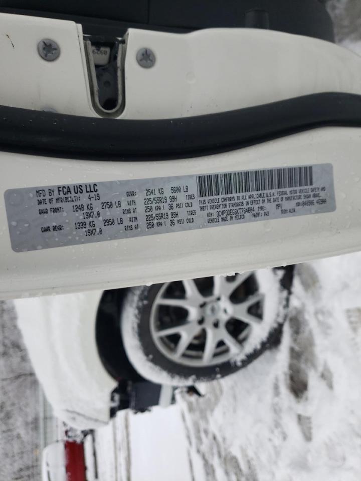 Photo 10 from auction – 2019 DODGE JOURNEY GT with VIN 3C4PDDEG6KT764604