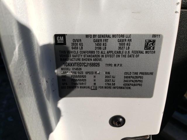 Photo 10 from auction – 2012 GMC ACADIA DEN with VIN 1GKKVTED7CJ168826