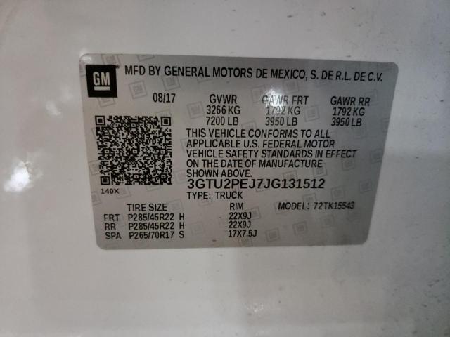 Photo 10 from auction – 2018 GMC SIERRA with VIN 3GTU2PEJ7JG131512
