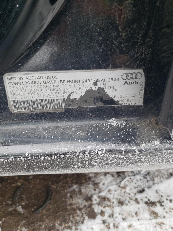 Photo 10 from auction – 2010 AUDI A4 PREMIUM with VIN WAUBFAFL6AN018342