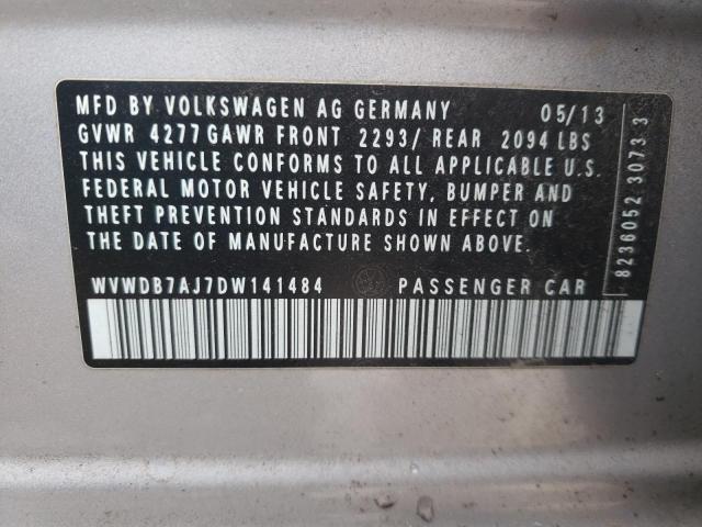 Photo 10 from auction – 2013 VOLKSWAGEN GOLF with VIN WVWDB7AJ7DW141484