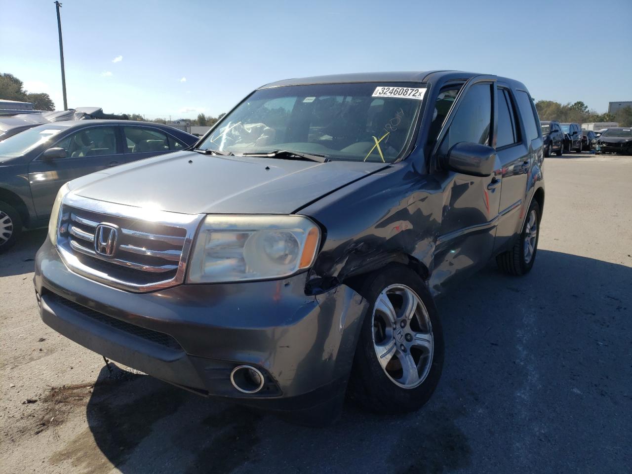Photo 2 from auction – 2012 HONDA PILOT EX with VIN 5FNYF3H47CB009522