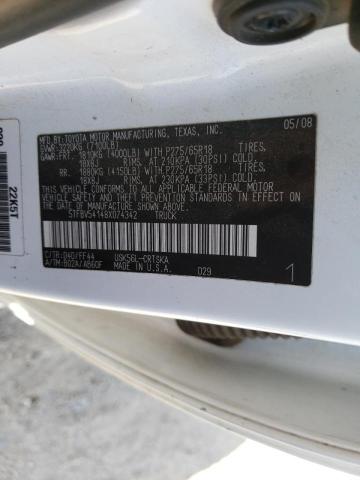 Photo 10 from auction – 2008 TOYOTA TUNDRA DOU with VIN 5TFBV54148X074342