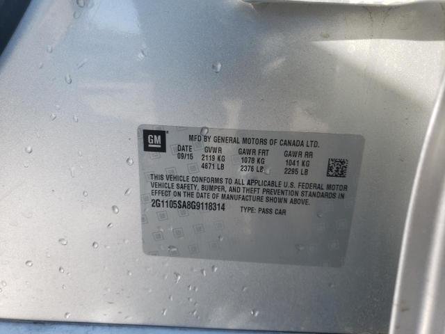 Photo 10 from auction – 2016 CHEVROLET IMPALA LT with VIN 2G1105SA8G9118314