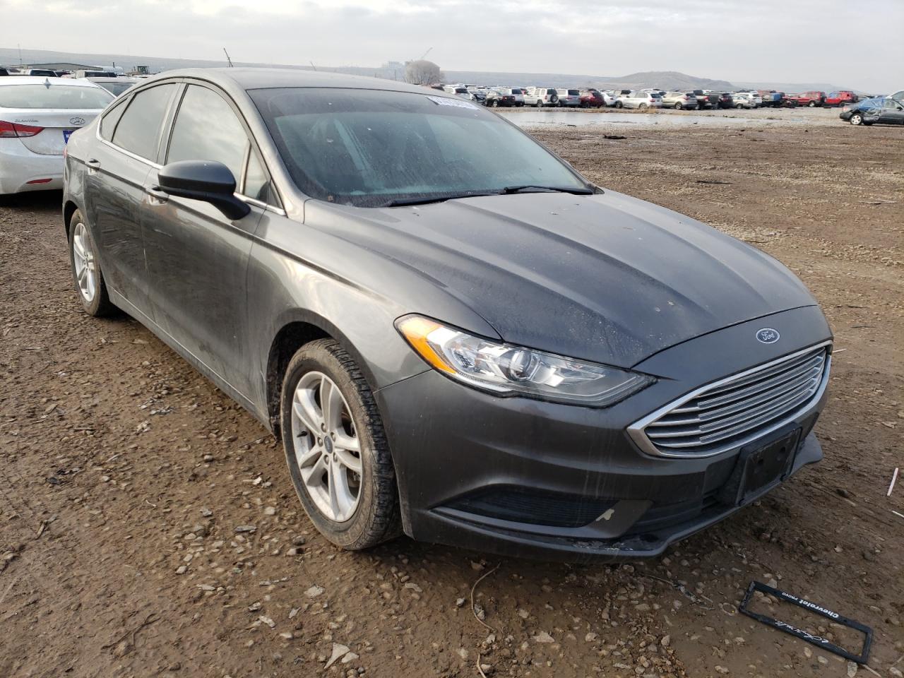 FORD FUSION SE 2018 with VIN 3FA6P0HD2JR204030 - Photo from auction
