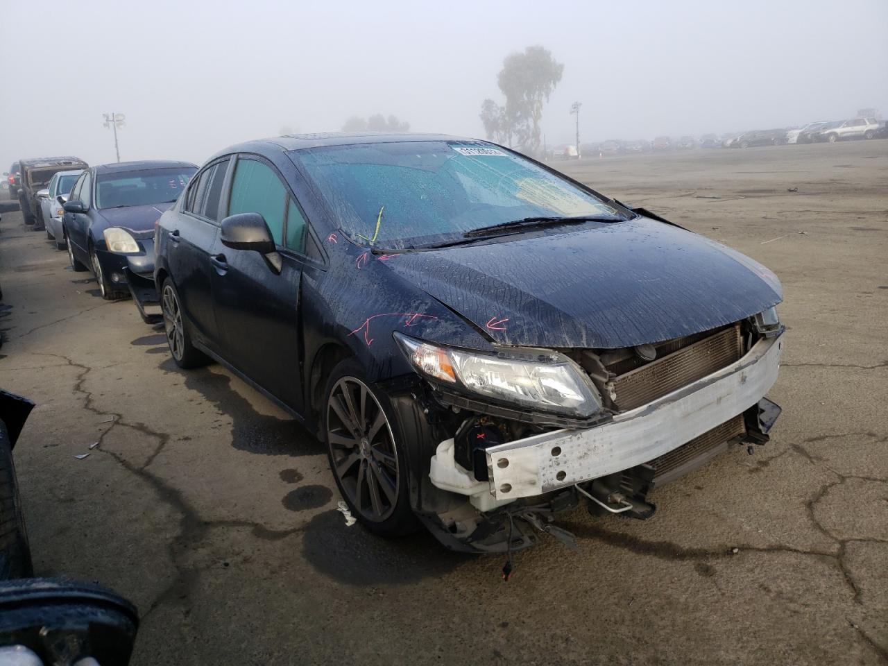 HONDA CIVIC SI 2013 with VIN 2HGFB6E59DH707760 - Photo from auction
