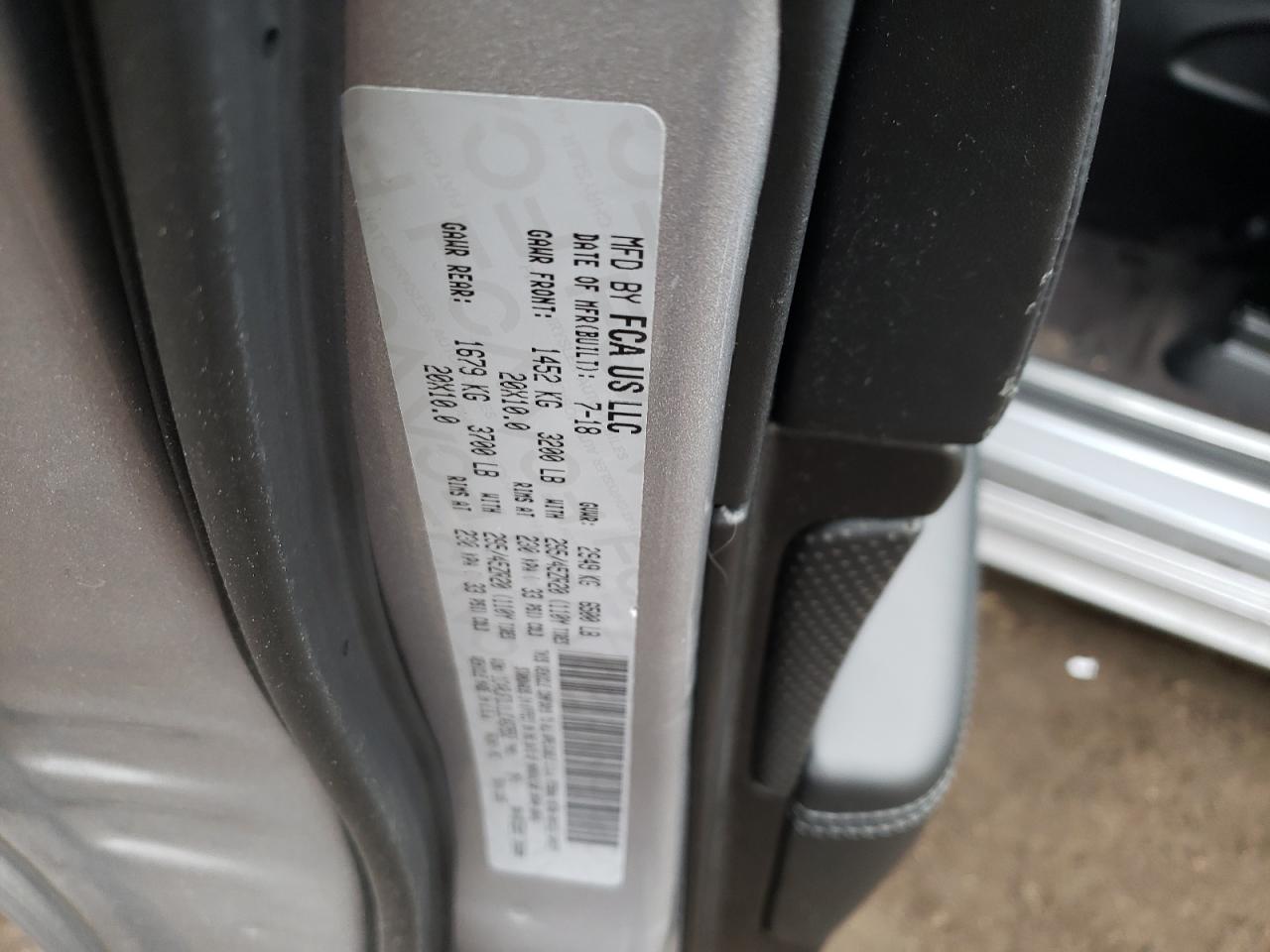 Photo 10 from auction – 2018 JEEP GRAND CHER with VIN 1C4RJFDJ1JC467552