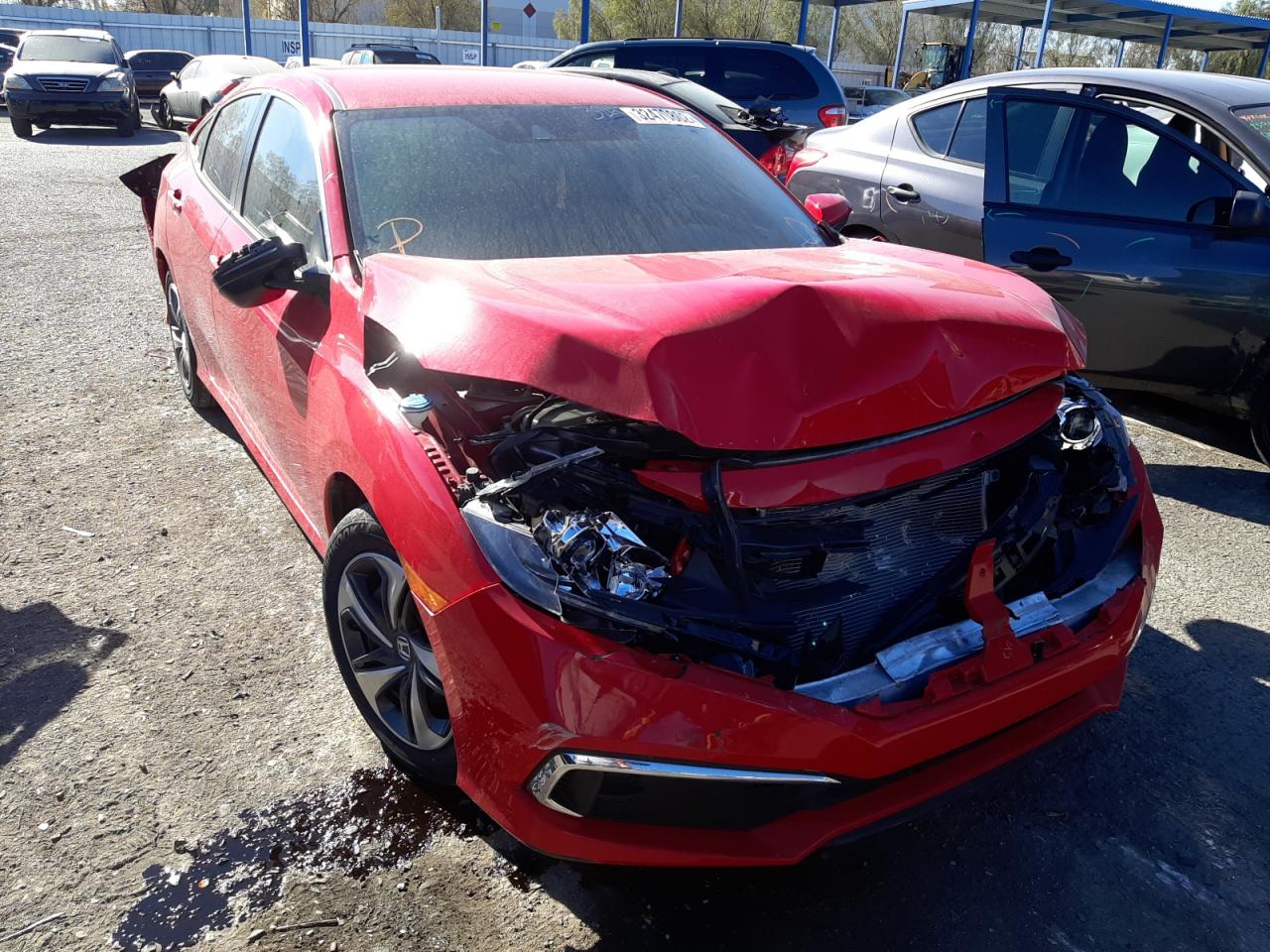 HONDA CIVIC LX 2020 with VIN 2HGFC2F63LH557592 - Photo from auction