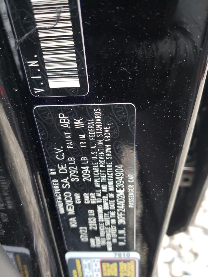 Photo 10 from auction – 2021 KIA FORTE FE with VIN 3KPF24AD2ME394904