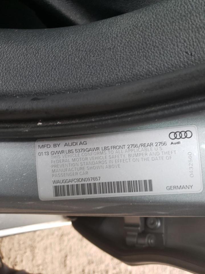 Фото 10 с аукциона – 2013 AUDI A6 PREMIUM с VIN WAUGGAFC9DN097657
