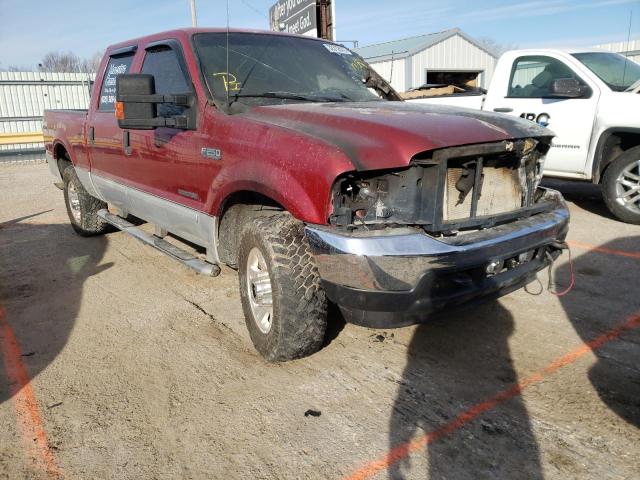 FORD F-250 2003 with VIN 1FTNW21F13EA79639 - Photo from auction