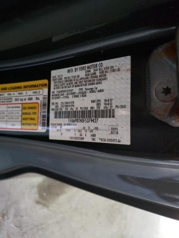 Photo 10 from auction – 2015 FORD MUSTANG with VIN 1FA6P8TH0F5379427