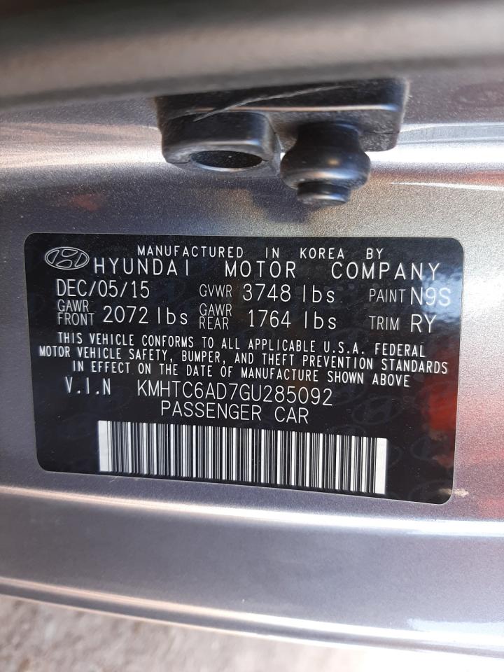 Photo 10 from auction – 2016 HYUNDAI VELOSTER with VIN KMHTC6AD7GU285092