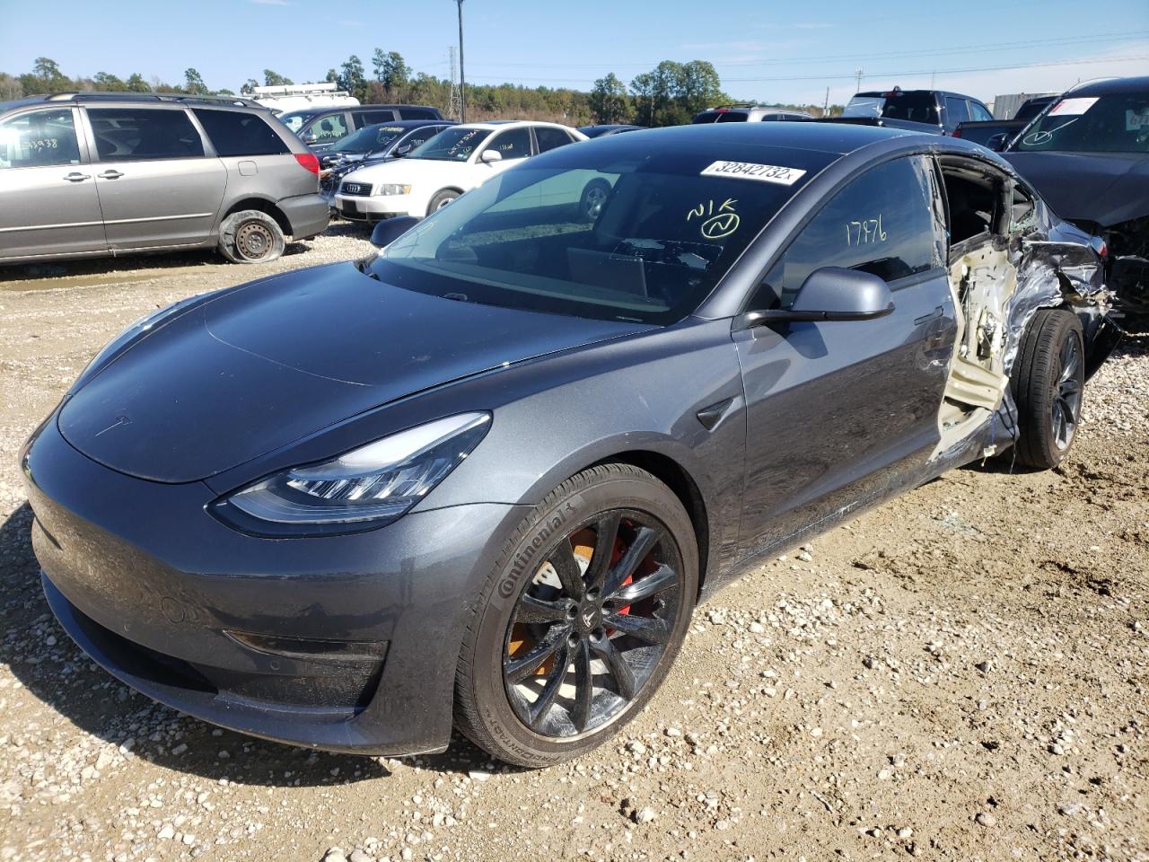 Photo 2 from auction – 2020 TESLA MODEL 3 with VIN 5YJ3E1EC0LF721223