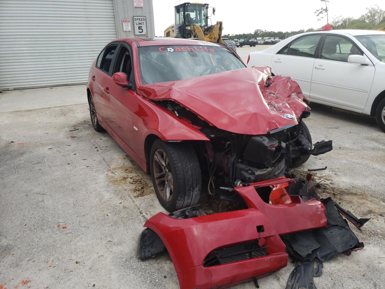 BMW 328 I 2008 with VIN WBAVA37568NL46569 - Photo from auction