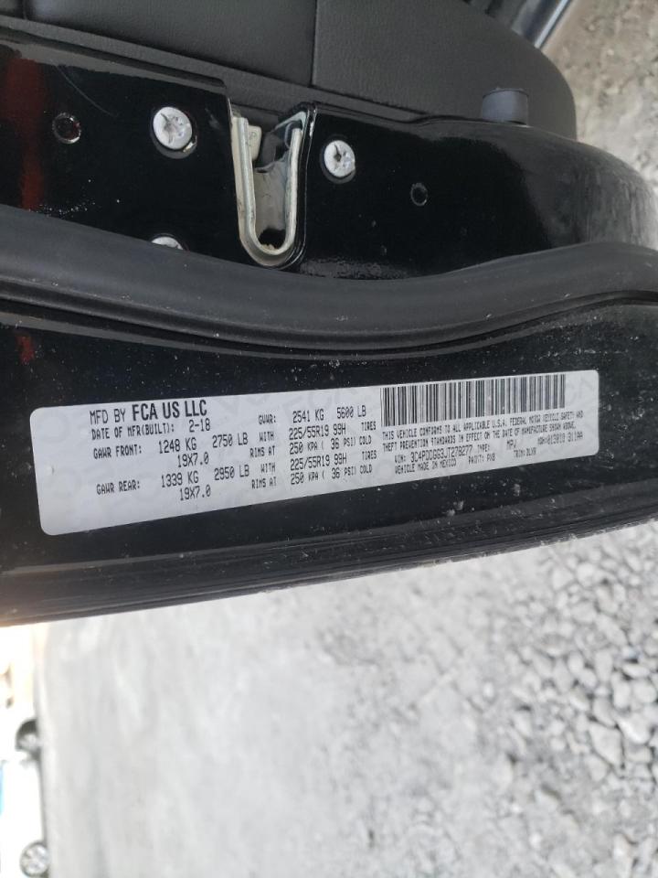 Photo 10 from auction – 2018 DODGE JOURNEY CR with VIN 3C4PDDGG3JT278277
