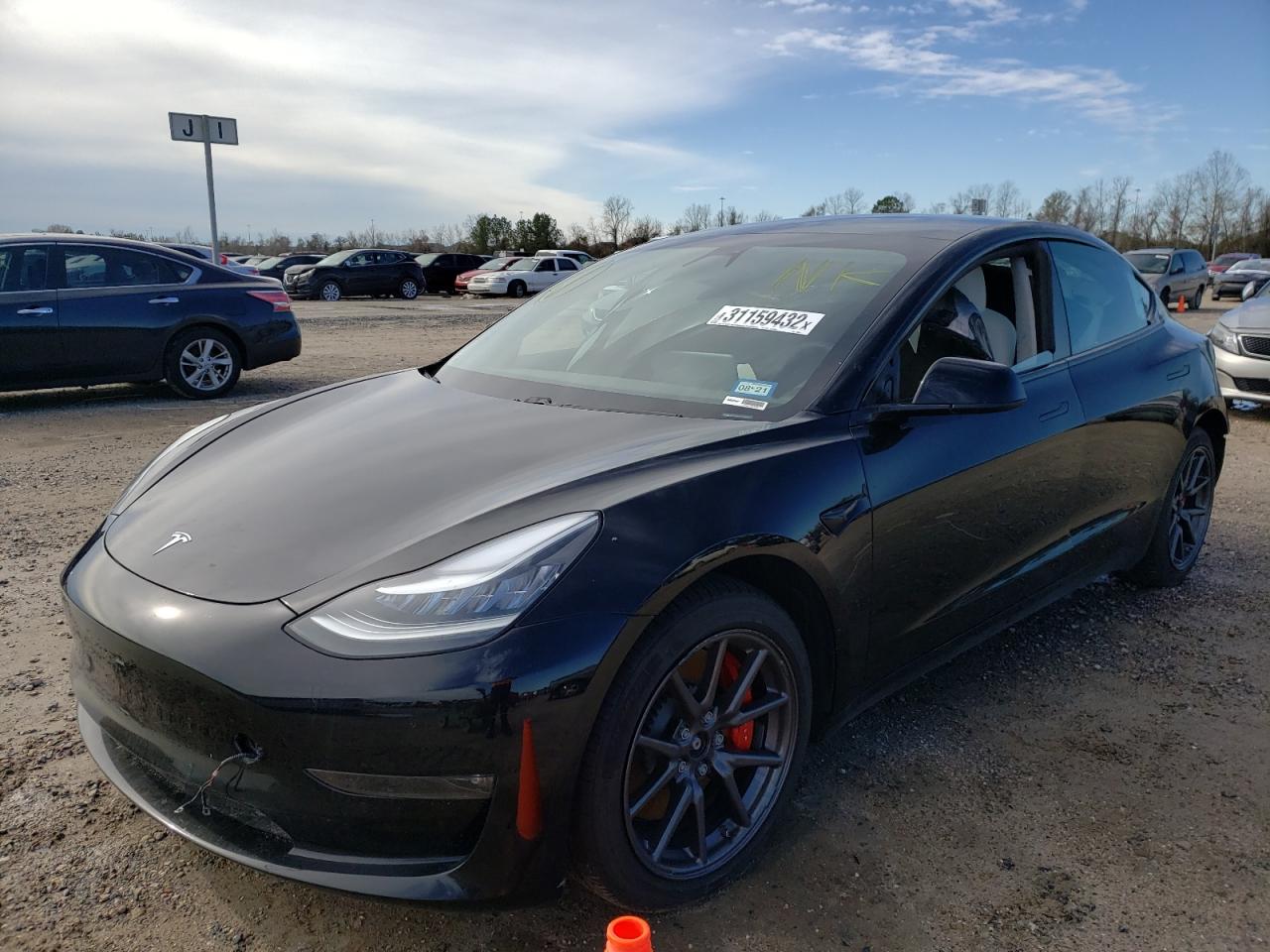Photo 2 from auction – 2020 TESLA MODEL 3 with VIN 5YJ3E1EC0LF736322