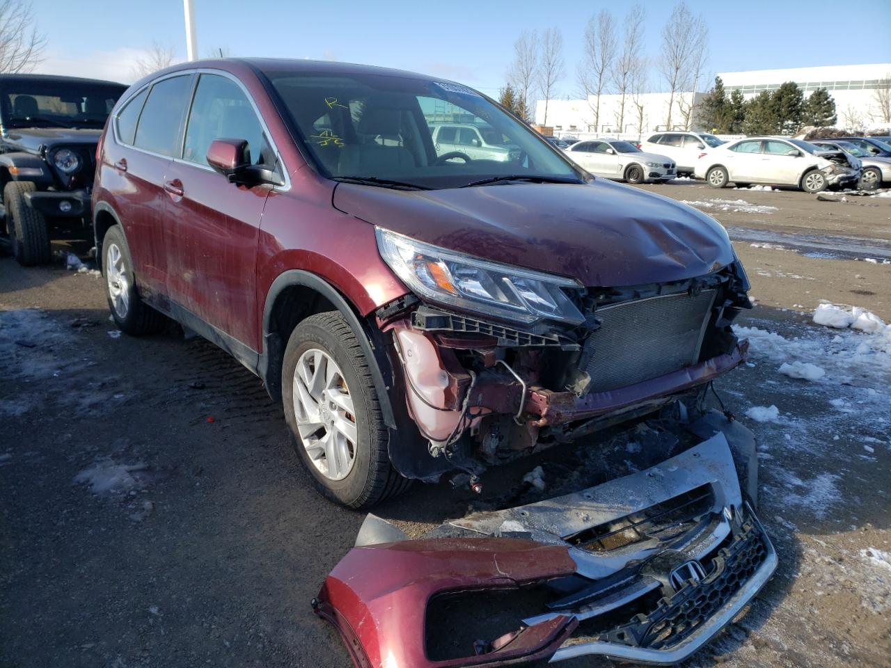 HONDA CR-V EXL 2016 with VIN 2HKRM4H76GH123996 - Photo from auction