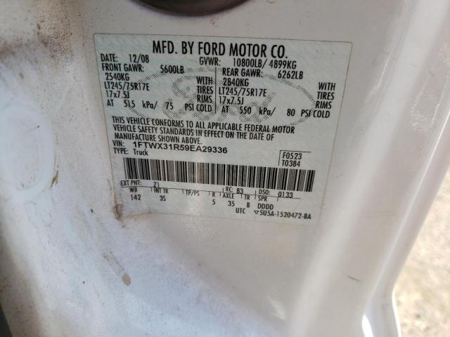 Photo 10 from auction – 2009 FORD F350 SUPER with VIN 1FTWX31R59EA29336