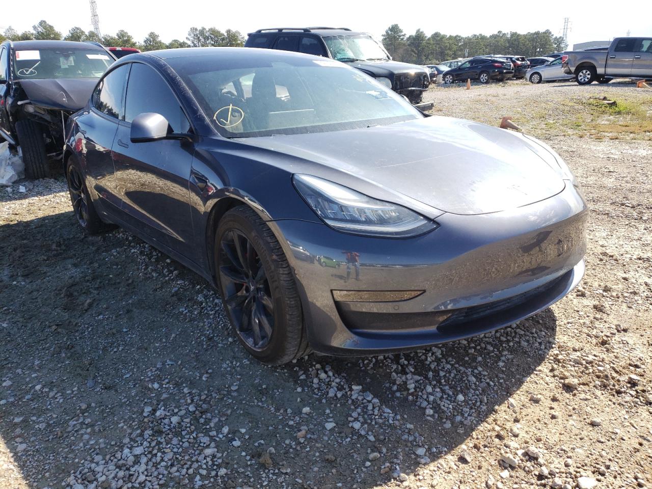 TESLA MODEL 3 2020 with VIN 5YJ3E1EC0LF721223 - Photo from auction