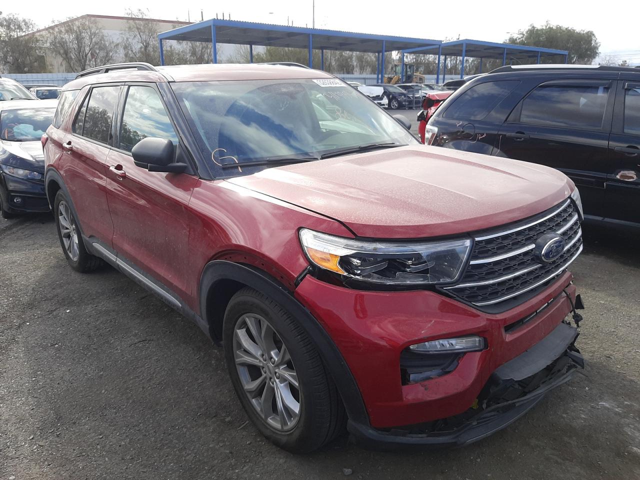 FORD EXPLORER X 2021 with VIN 1FMSK7DH5MGA31507 - Photo from auction
