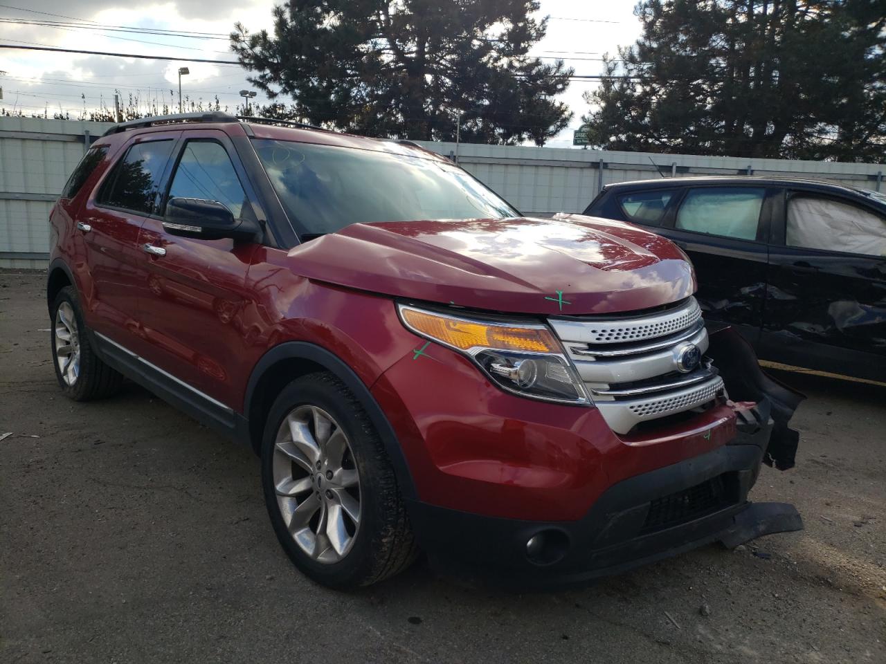 FORD EXPLORER X 2015 with VIN 1FM5K7D81FGB88371 - Photo from auction