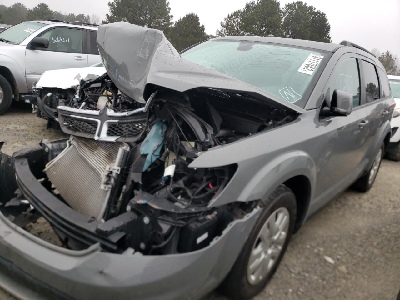 Photo 2 from auction – 2019 DODGE JOURNEY SE with VIN 3C4PDCBB4KT857365