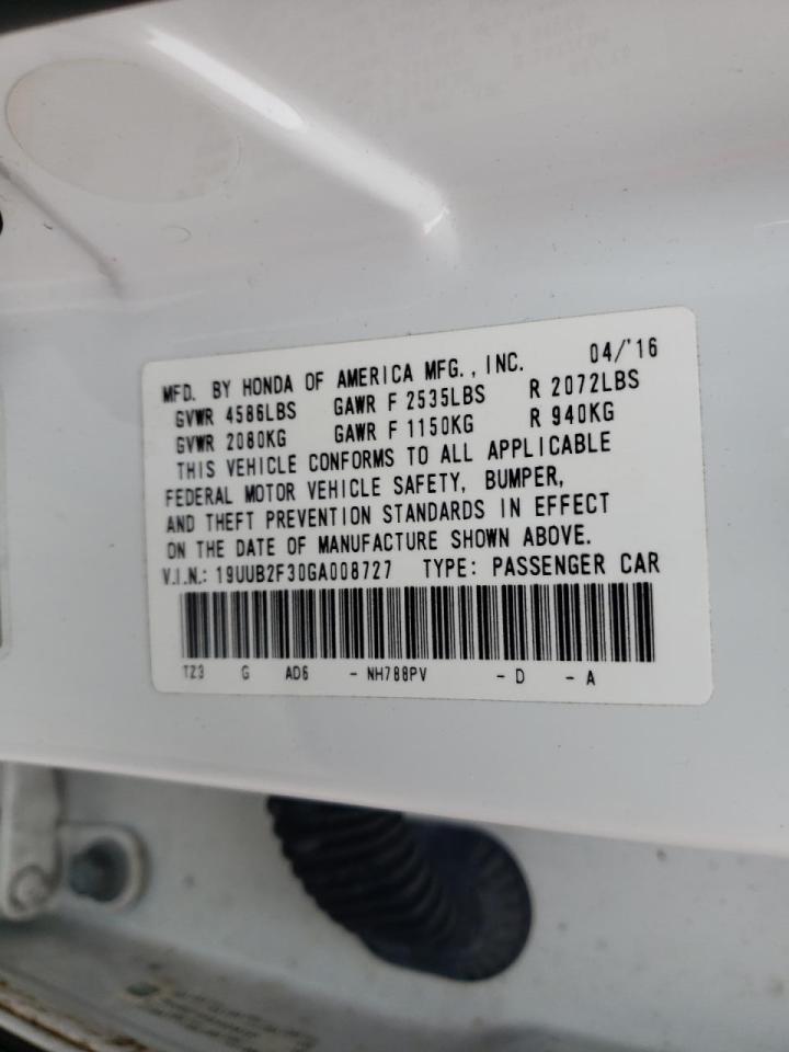 Photo 10 from auction – 2016 ACURA TLX with VIN 19UUB2F30GA008727