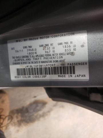 Photo 10 from auction – 2011 MAZDA 3 I with VIN JM1BL1UF0B1497097