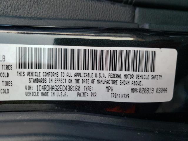 Photo 10 from auction – 2014 DODGE DURANGO SX with VIN 1C4RDHAG2EC438160