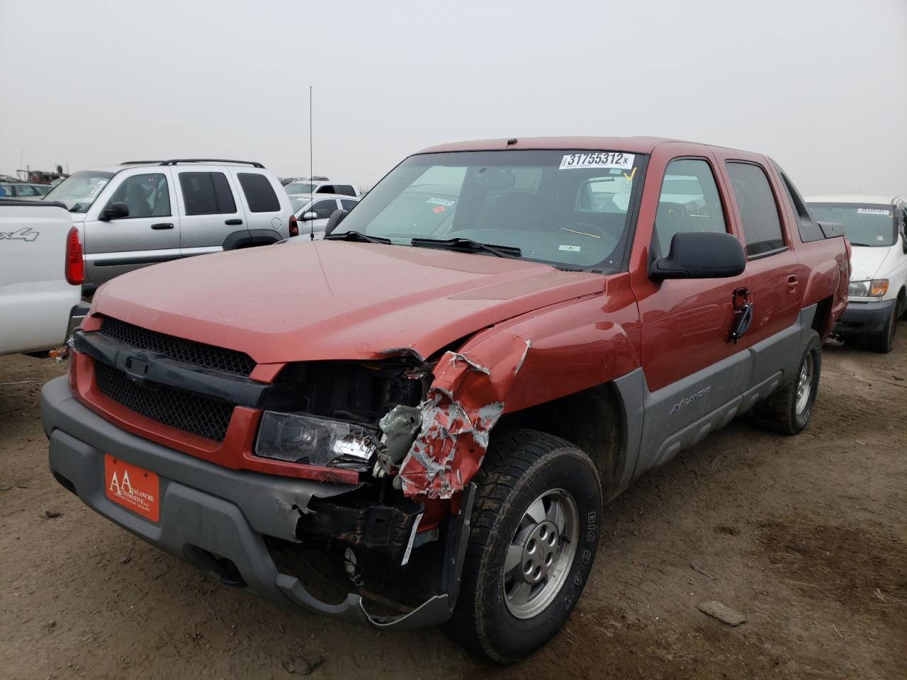 Photo 2 from auction – 2002 CHEVROLET AVALANCHE with VIN 3GNEK13T22G309342