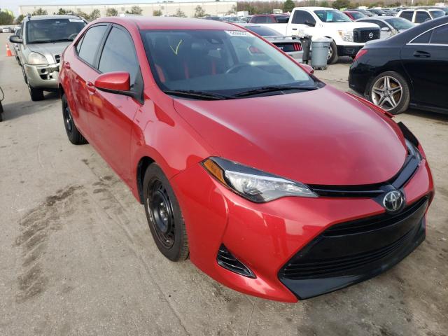 TOYOTA COROLLA L 2018 with VIN 5YFBURHE7JP766946 - Photo from auction