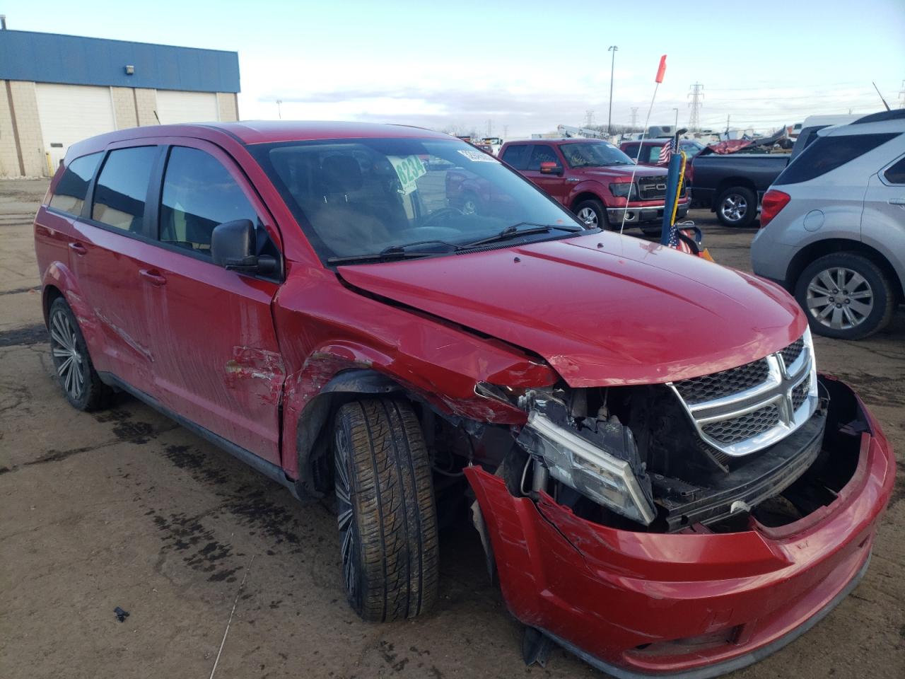 DODGE JOURNEY SE 2012 with VIN 3C4PDCAB3CT388692 - Photo from auction