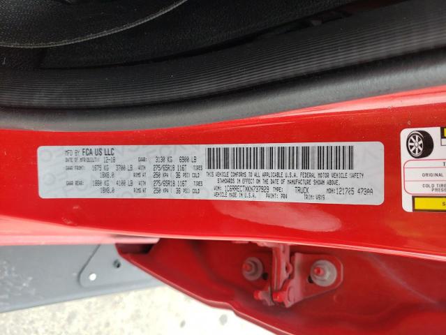 Photo 10 from auction – 2019 RAM 1500 TRADE with VIN 1C6RRECTXKN737929