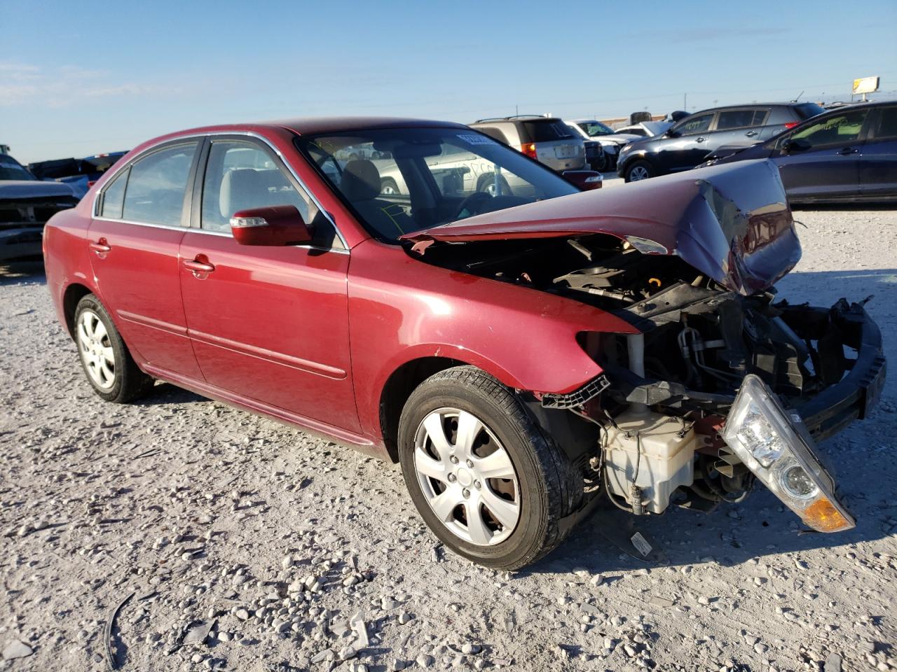 KIA OPTIMA LX 2009 with VIN KNAGE228295293315 - Photo from auction