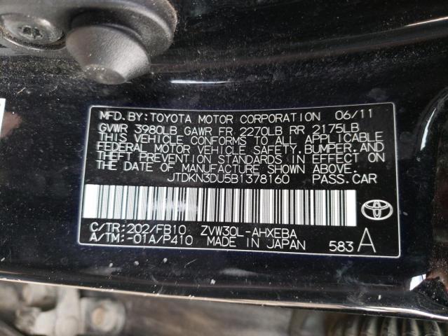Photo 10 from auction – 2011 TOYOTA PRIUS with VIN JTDKN3DU5B1378160