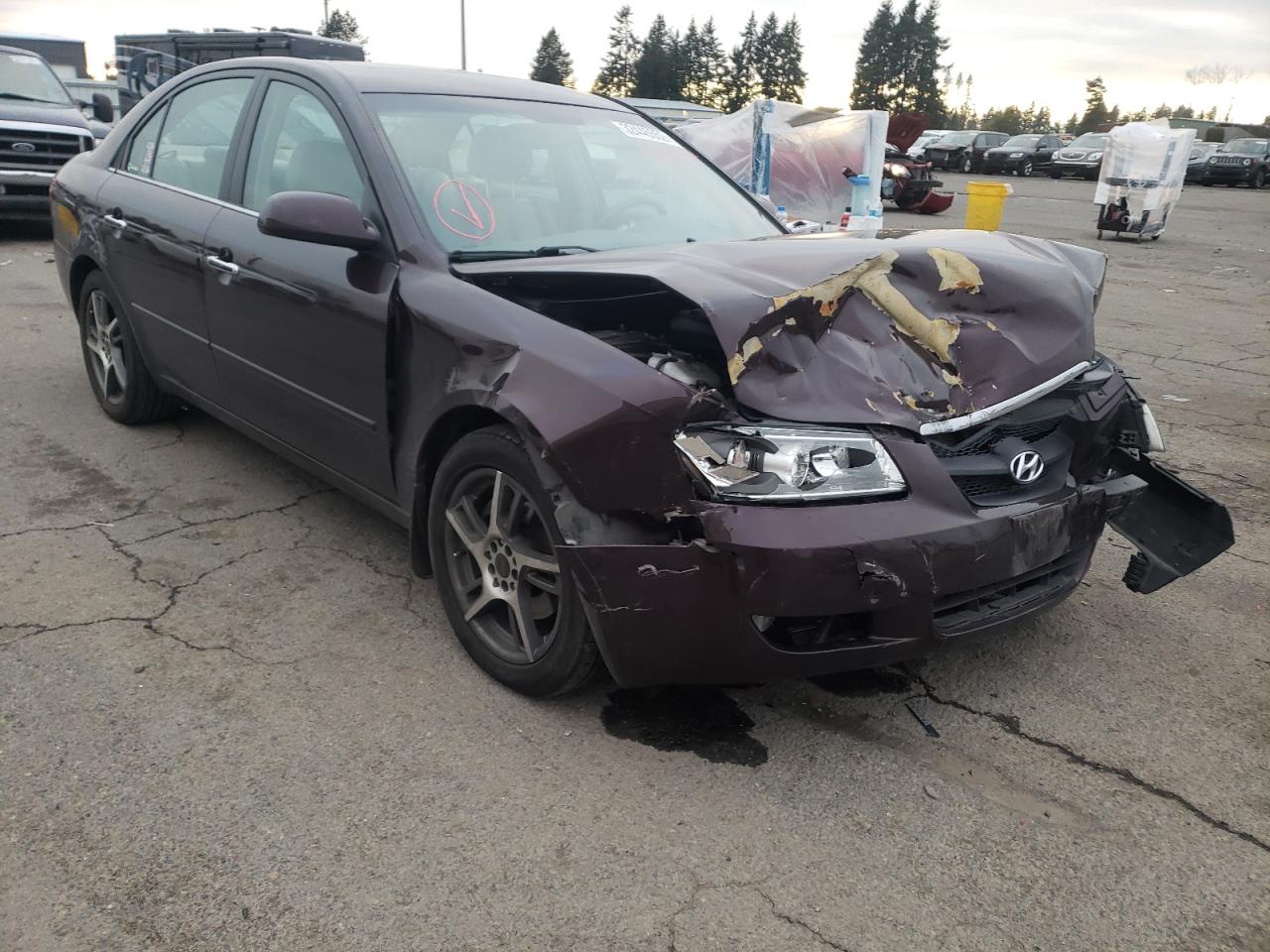 HYUNDAI SONATA GLS 2006 with VIN 5NPEU46FX6H020281 - Photo from auction