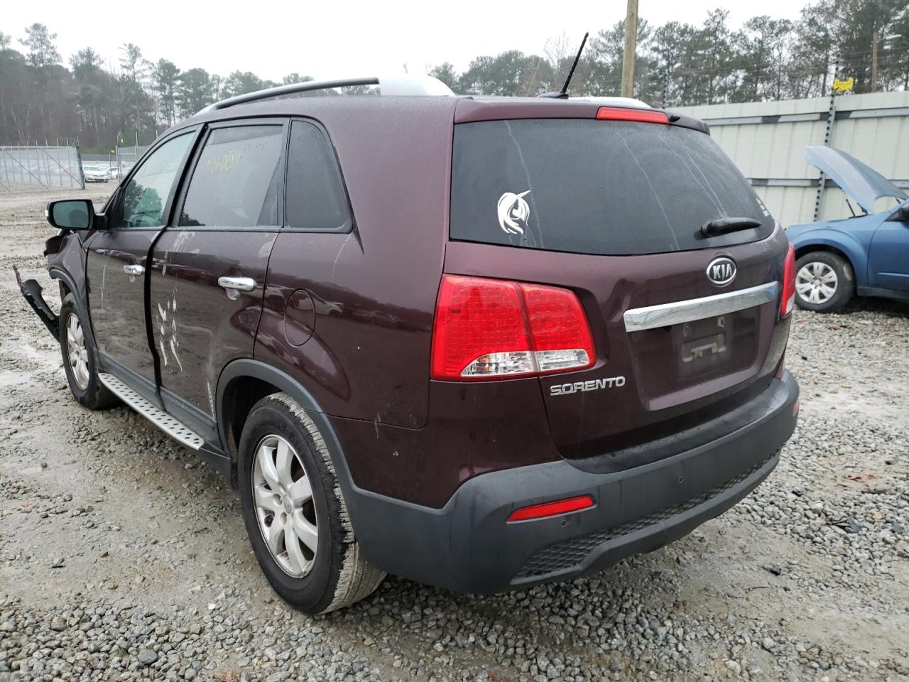 Photo 3 from auction – 2013 KIA SORENTO LX with VIN 5XYKT4A67DG316862